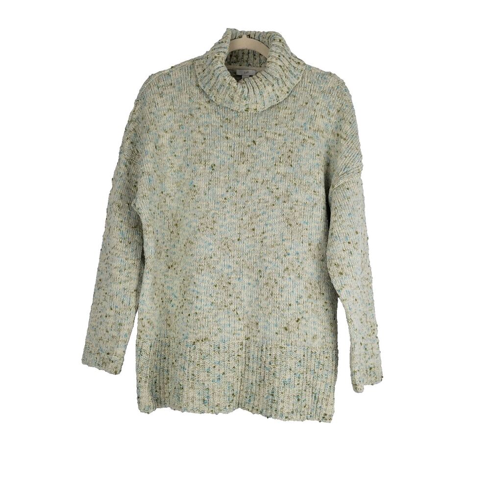 J. Jill Speckled Sweater Turtleneck Multicolor Long Sleeve Women's size Large